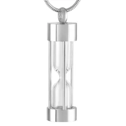 ZZL019 Eternal Memory Rostfritt stål Hourglas Urn Halsband för kvinnor Män Keepsak Cremation Locket Smycken Pendant Hold Ashes321r