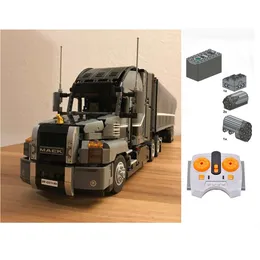 Blocks MOC 42078 Anthem Truck Building Blocks Trailer Bring Lithium Battery Motor Drive Bluetooth Control Toys Brick Vehicle Mold King 231121