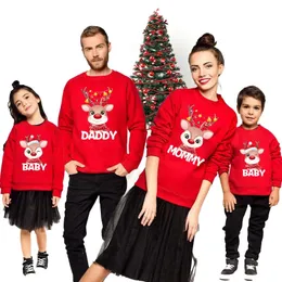 Dopasowanie rodzinnych strojów świątecznych koszulki rodzinne Dopasowanie strojów świąteczny sweter z piernika kobiety mężczyźni pary skocznia
