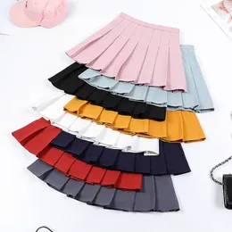 Etekler harajuku preppy stil ekose kadınlar mini pleat sevimli Japon okul üniformaları bayanlar jupe kawaii saia faldas 230420