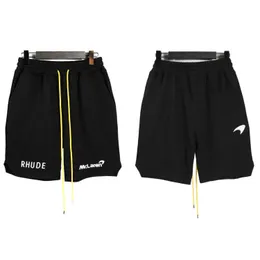 Designer Clothing short casual American Street Trend Brand Rhude Trend brand Shorts Summer High Street Embroidery Pure Cotton Loose Sports Capris men women