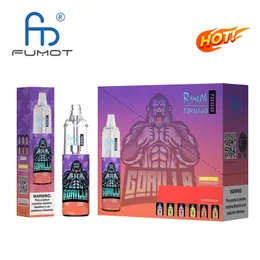 Autêntico RandM Tornado 7000 9000 9K 7K 12000 Puffs Descartáveis Vape Mesh Coil Pod Kit E Cigarros Pods PK CRYSTAL 10K 12K PLUS Box 600