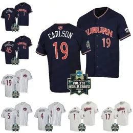 College Auburn Tigers 2022 World Baseball Jersey Brooks Carlson Brody Moore Bobby Peirce Sonny DiChiara Blake Rambusch Joseph Gonzalez Cole Foster Howell Jerseys