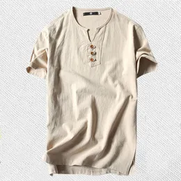 Mens TShirts s Plus Size 5XL 6XL 8XL 9XL large Oversized Linen Short Sleeve ee Male Summer Men shirt Big 230420