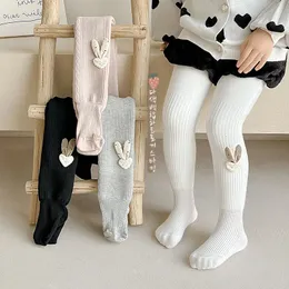 Barn strumpor baby leggings byxor strumpbyxor vadderade förtjockade höst- och vintermodeller av fina grop strip barn strumpor flickor barn tights 231121