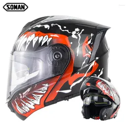 Motorcycle Helmets Flip Up Women Men Motocross Motocbike Modular Helmet Windproof Safety Warm Cascos De Moto Para Los Hombres