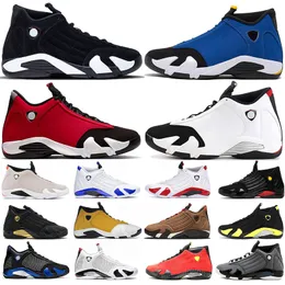 Jumpman 14 czarnych białych mężczyzn butów koszykówki 14s Laney imbir gym Red Challenge Red Hyper Royal Thunder Utility Black Mens Treakers