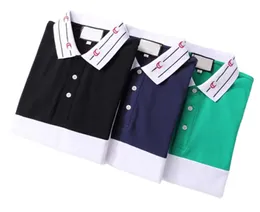 Designer heren Basic zakelijke polo's T-shirt mode frankrijk merk Heren T-shirts geborduurde armbanden brief Badges poloshirt 03