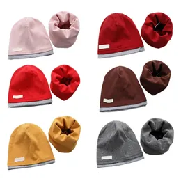 Lenços envolve lenço quente chapéu gorro chapéu de algodão bebê chapéu cachecol conjunto earprotect para masculino feminino 231120