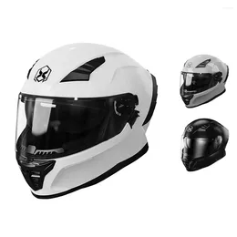 Capacetes de motocicleta Capacete facial completo com viseira de sol Ventilação de ar DOT aprovado Moto Street Bike Equipamento de proteção Dropshippin