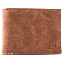 Wallets Short Men Slim Card Holder Male Wallet PU Leather Small Zipper Coin Pocket Man Purse