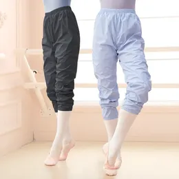 Yoga outfit Soft Ballet Warm Up Pants Lose Adult Training Sweating Pre Heat Strap Gymnastics Dress Dance 231121