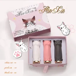 Läppstift Three-Piece Cat Claw Lipstick Set Foiturizing Anti-Crack Reparation Lip Lines Lipstick Gift for Women 231121