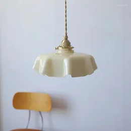 Lampade a sospensione 4W Fiori Luci in vetro Tavolo da pranzo Cucina Camera da letto Comodino per soffitto Balcone Corridoio