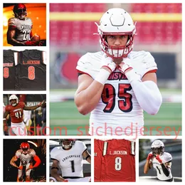 Allen Smith Ashton Gillotte Custom Louisville Cardinals Football Jerseys R.J. Sorensen Jaylin Alderman Adonis Boone Duane Martin Braden Smith Henry Bryant Men Youth