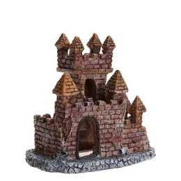 Decorations Aquarium Ornament Antique Castle Tower Fish Landscape Resin Decoration Drop Delivery Home Garden Pet Supplies Aquariums Fi Dhflg