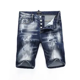 DSQ PHANTOM TURTLE Jeans Herren Jean Herren Luxus Designer Skinny Ripped Cool Guy Causal Hole Denim Fashion Brand Fit Jeans Man Washed Pants 20424