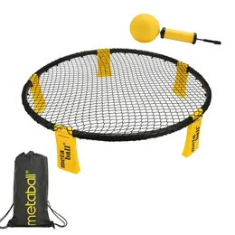 Balls Mini Beach Volleyball Ball Game Set Outdoor Team Sports Lawn Fitness Equipment With 3 Balls Volleyball Net 231121