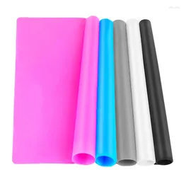 Ferramentas de cozimento diy 40x30cm tapete de silicone forro forno almofada isolamento térmico massa fabricante pastelaria amassar rolamento cozinha accesso