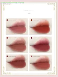 Lipstick Colorrose Brand Embossed Lipstick Niche Milk Tea Lipstick Cameo Brown Matte Moisturizing 231121