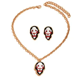 Ohrringe Halskette Europäisch und Amerikanisch Grenzüberschreitend Neu Halloween Serie Teufel Set Persönlichkeit Horror Schmuck Spot Wholesa Dhgarden Dhlni