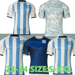2023 2024 Racing Club de Avellaneda camisas de futebol em casa terceiro branco azul 21 22 Bou 7 Fernandez 8 Centurion 10 23 24 camisas de futebol top