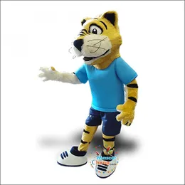 Professionale Halloween Cardiff Uni Tiger Costume della mascotte Walking Cartoon Anime Earth Performance Abbigliamento Terra Puntelli Abbigliamento