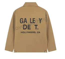 Новые куртки 23ss Gallery Depts Мужские дизайнерские модные брендовые весенне-осенние пальто с длинными рукавами и буквами