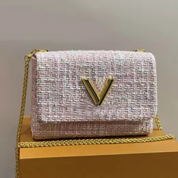 Luis vuittons твид Lvse Lvity Lose Louiseviutionbag Bag Designer Designer Toping Luxury Bag Bag Сумка для женского мессенджер