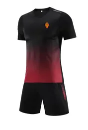 Real Zaragoza Men's Tracksuits Summer Leisure Short Sleeve Suit Sport Training Suit Outdoor Leisure Jogging T-shirt Leisure Sport Kort ärmskjorta