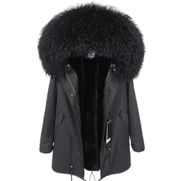 Women's Down Parka's Winter Wool Jacket Coat Fashionable Hooded Parkas暖かさの女性冬のコートナチュラルファーパーカー231120