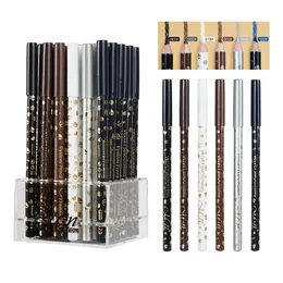 Eye Shadow/Liner Combination 36Pcs/lot Wooden Eyeliner Pen Makeup 6 Colors Matte Natural Eyeliner Pencil Waterproof Long Lasting Eye Cosmetic P165 231120