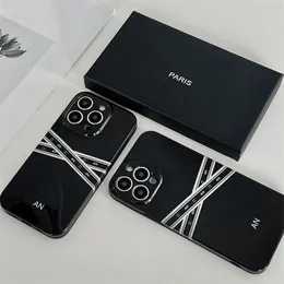 Дизайнерские модные чехлы для телефонов для IPhone 15 14 15Pro 14Pro 14Plus 13 12 11 Pro Max X XR Xs Роскошный креативный мягкий чехол с буквенным принтом