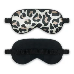 Leopard Sleeping Eye Mask Cover Eyepatch Solid Portable New Rest Relax Eye Shade Eyeshade för hemresor