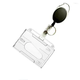 Hard plastic shop card holder keychain