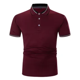 رجال Polos Fredd Marshall Summer Plain Plo Shirt Men Cashal Classic Solid Sleve Short Short Trim Fashion Polos Tops 793 230421