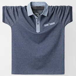 Мужская рубашка Polos Mens Polo для 140 кг толстых и высоких брендов Camisa polo Masculina Plus M L XL XXL XXXL 4XL 5xl 6xl 230421
