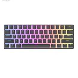 Keyboards 104/129 Keys PBT Pudding Keycap Two-color Injection OEM Profile Translucent Gamer Mechanical Keyboard Keycaps for Cherry MX Q231121