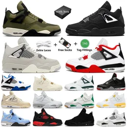 Olive Jumpman 4 with Box 4S Basketball Shoes Oxided Chrome Green Black Cat Moments Frozen Moments Bred White Oreo Sail Women Women Mens Travels Switch Switch Switch 47 Eur 47