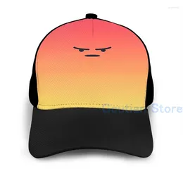 Bollmössor Fashion Angry React Basketball Cap Men Kvinnor Grafisk tryck svart unisex vuxen hatt