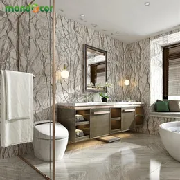Tapetka retro samoprzylepny pvc podłoga tapeta moda marmurowy wzór łazienki naklejki na majsterkowanie sypialnia okręgowa dekoracje pokoju fi171c