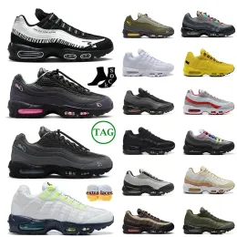 95S 신발 95 명의 남자 실행 운동화 트리플 흑백 해석 세쿼이아 핑크 빔 Maxs95 Obsidian Neon Laser Fuchsia Greedy 3.0 Midnight Navy Trainers Sport S Maxs