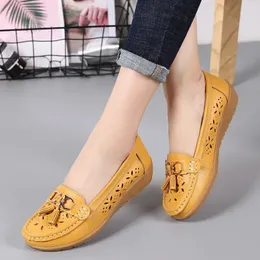 Klädskor 2023 loafers skor kvinna mode slipon casual äkta läder oxford för kvinnor lägenheter glid på damer 230421