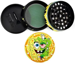 DHL Raw zinc alloy Grinder 50mm Tobacco Grinders smoke accessroy herb 4 Layers Herbs Crusher Colorful Grinders