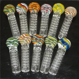 Glasrörsked handgjorda rör för att röka torra örtglasrör handblåst bubbler grossist 4,72 tum handrör