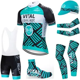 6pcs 풀 세트 팀 2020 활력 컨셉 사이클링 저지 20D 자전거 반바지 세트 ROPA CICLISTO 여름 QUICK DRY PRO BIYCLING MAILLOT BOTT217R