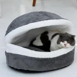 Kennels & Pens 45x35cm Pet Dog Bed Creativity Burger Modeling Cat House Portable Washable Small Teddy Seasons Universal Warm Teacu228G