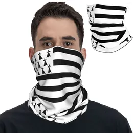 Scarves Breton Brittany Flag Bandana Neck Cover France Region Country Nation Mask Scarf Multifunctional Headwear Cycling