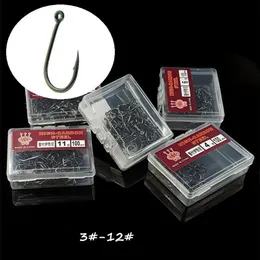 1000pcs 10box 10 Modeller Mixed 3# -12# ISE Hook High Carbon Steel Barbed Fishing Hooks Fishhooks Pesca Tackle Accessories Ku-661292T