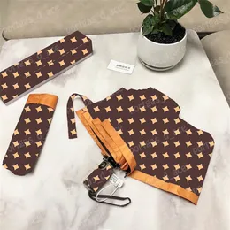 Moda Baskılı Şemsiye UNISEX INS DIŞ MOVER SEYAHAT YAĞRI SUNNY UV Parasol Box2445 ile Tam Otomatik Katlanır Şemsiye